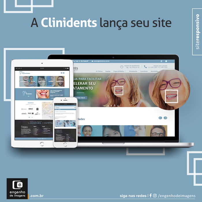 Novo site - Clinidents Clínica Odontológica