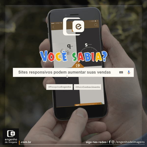 Você Sabia? Sites responsivos podem aumentar suas vendas.