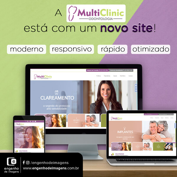 Conheça o novo site da Clí­nica MultiClinic