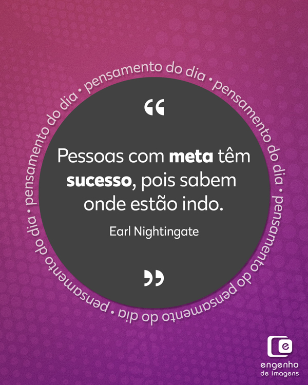 #pensamentododia: metas para o sucesso