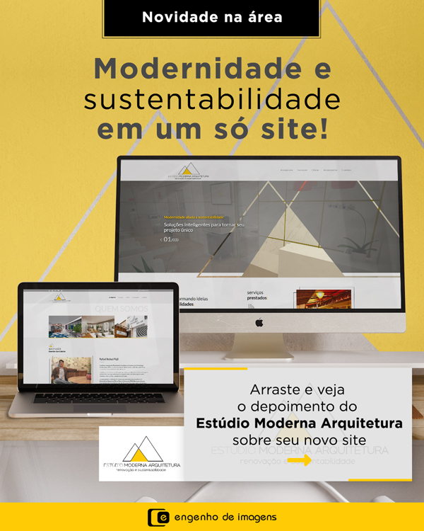 Novidade: Novo site do Estúdio Moderna Arquitetura