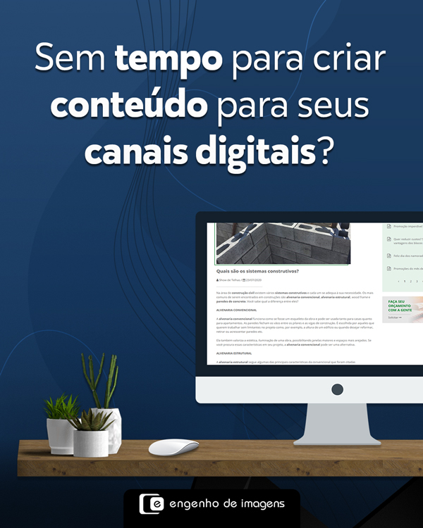 Sem tempo para criar conteúdo para seus canais digitais?