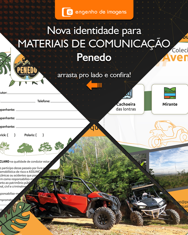 Nova identidade para materiais de comunicação Penedo