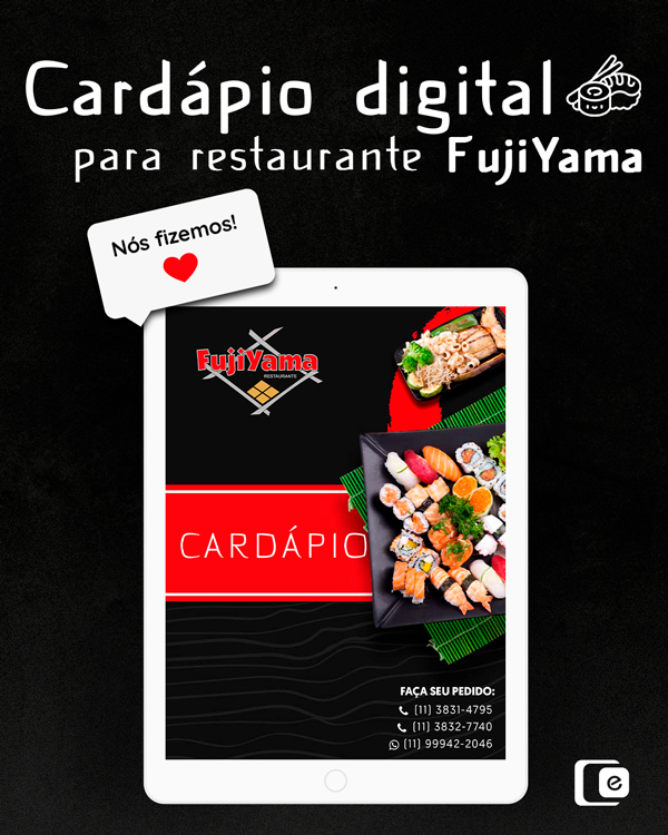Cardápio digital: Restaurante FujiYama