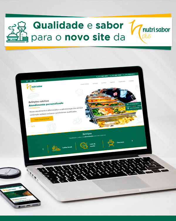 Novo site no ar: Nutri Sabor Plus