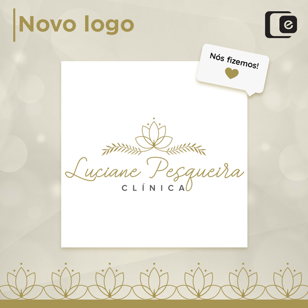 Novo logo: Clí­nica Luciane Pesqueira