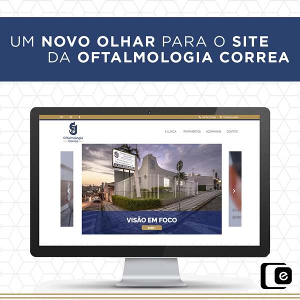 Novo site: Oftalmologia Côrrea
