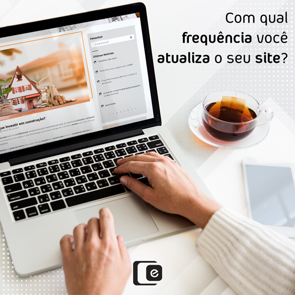 Com qual frequência você atualiza o seu site?