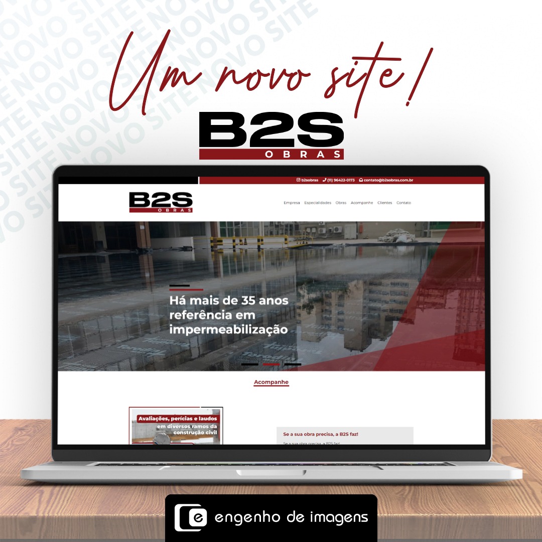 O SITE da B2S OBRAS ESTÁ NO AR!