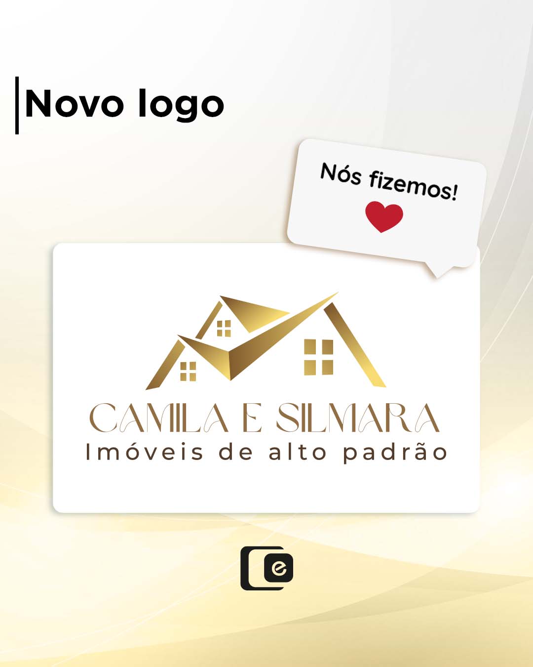 Com muito orgulho apresentamos a logo da Camila e Silmara que foi criada pela nossa equipe de design!