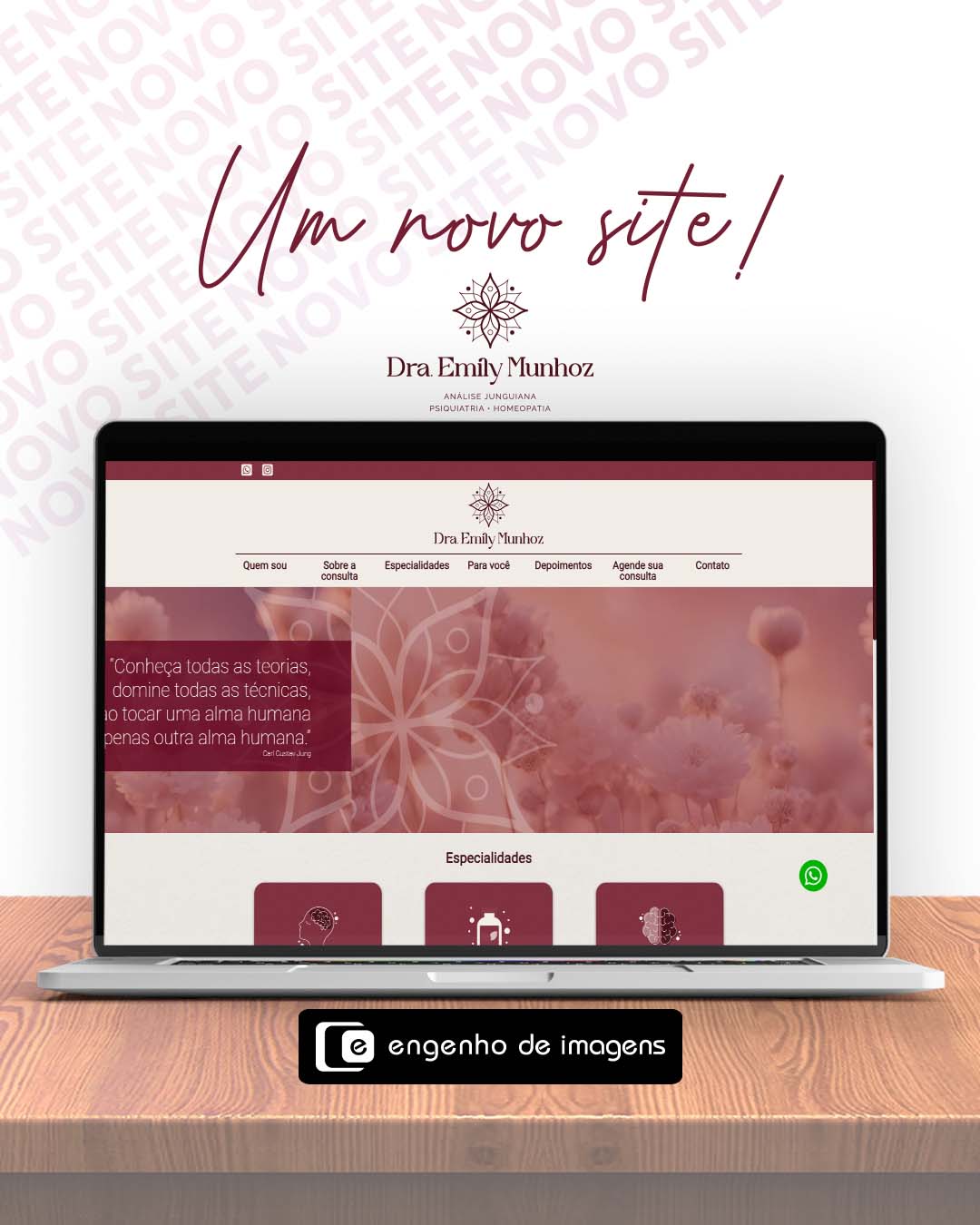  Novo site da Dra.Emily Munhoz feito por nós!