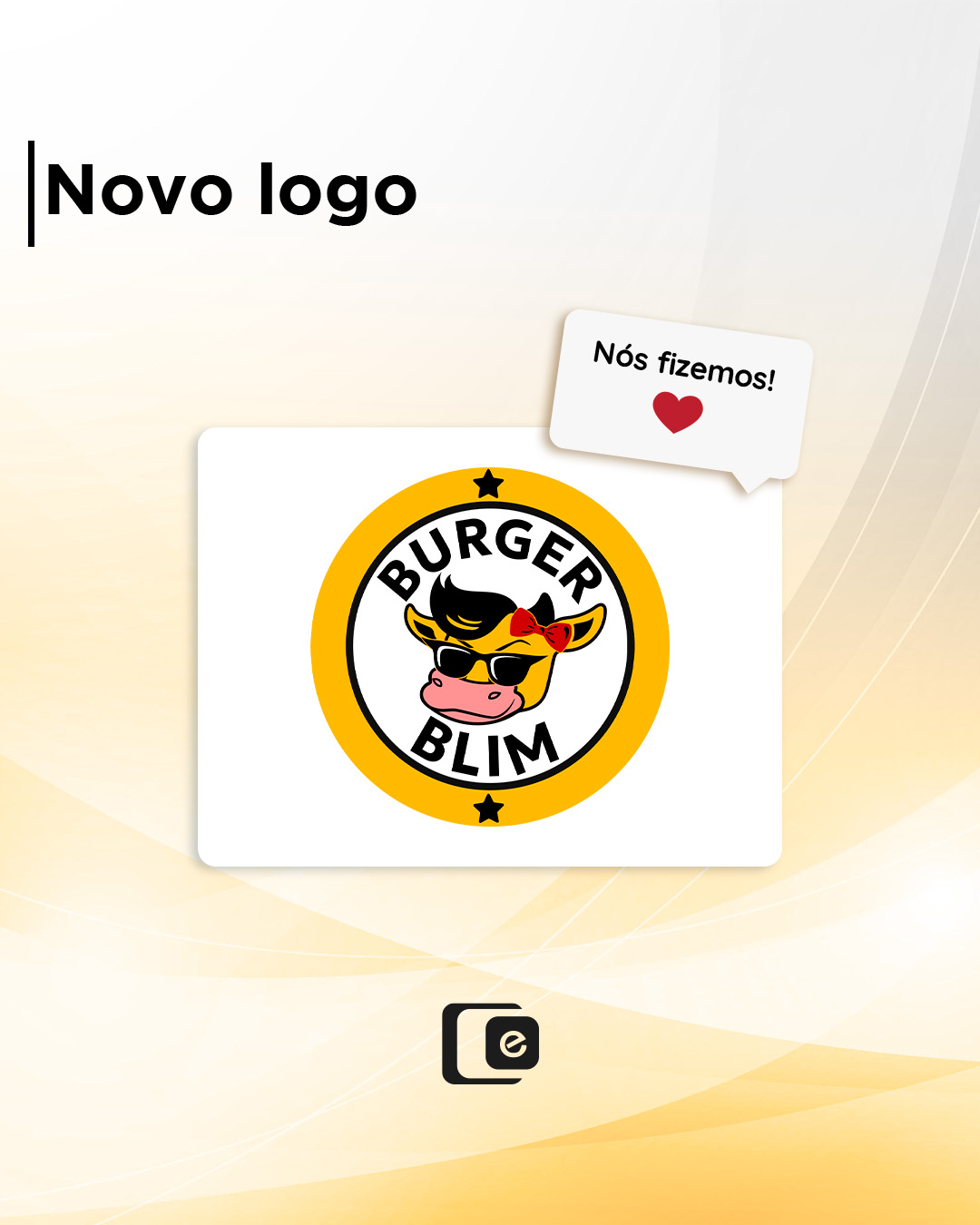 Criamos uma logo que transmite a verdadeira essência da marca