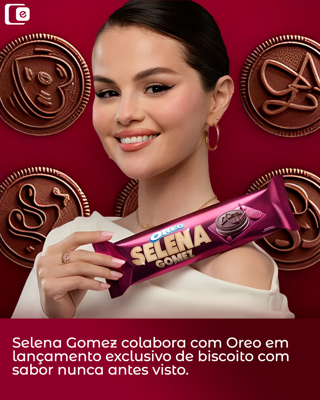 A Oreo lançou uma edição limitada cocriada com Selena Gomez.