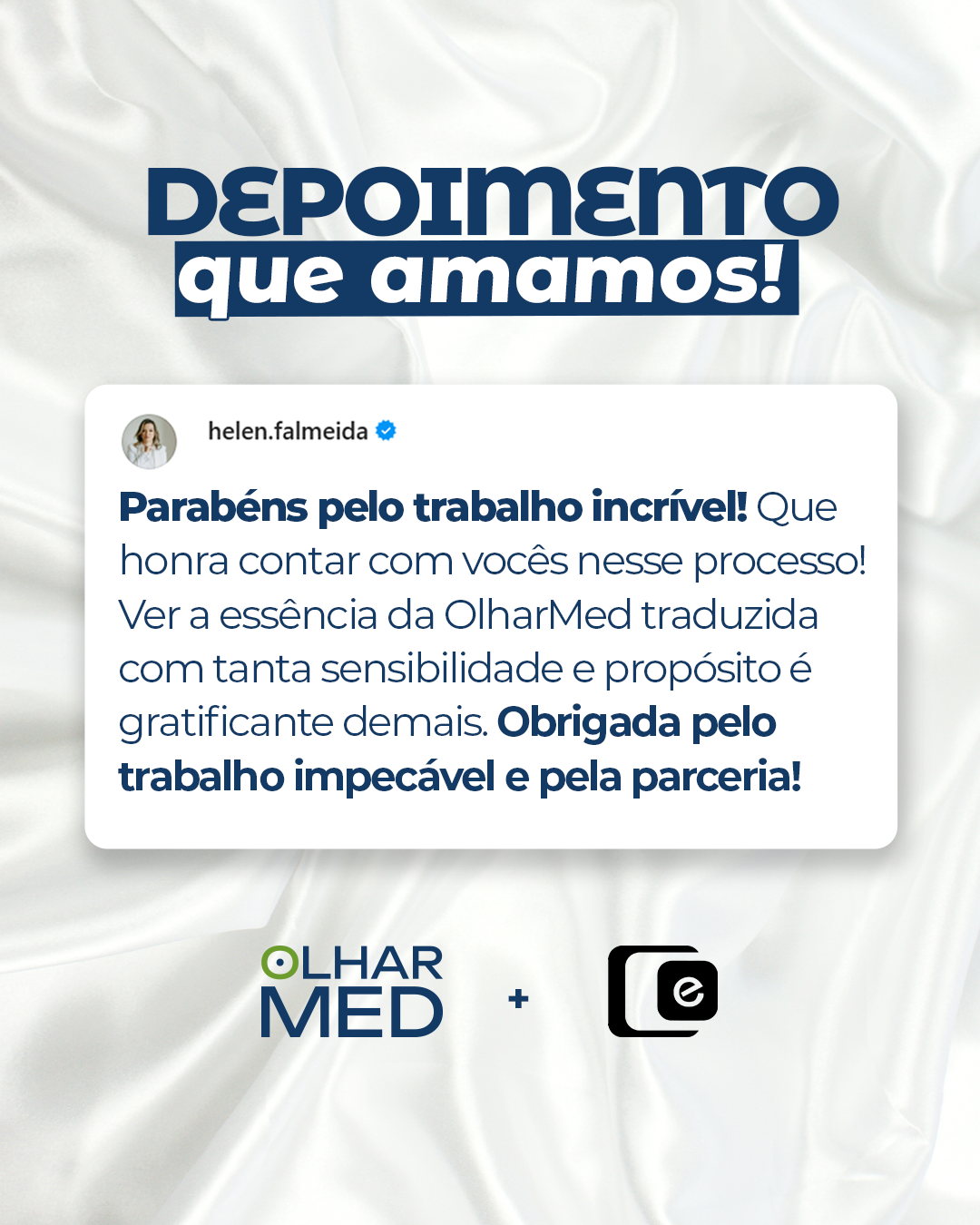 Quando conseguimos traduzir a essência de uma marca com verdade e propósito, o resultado vai além da estética. Ele toca, representa e emociona!