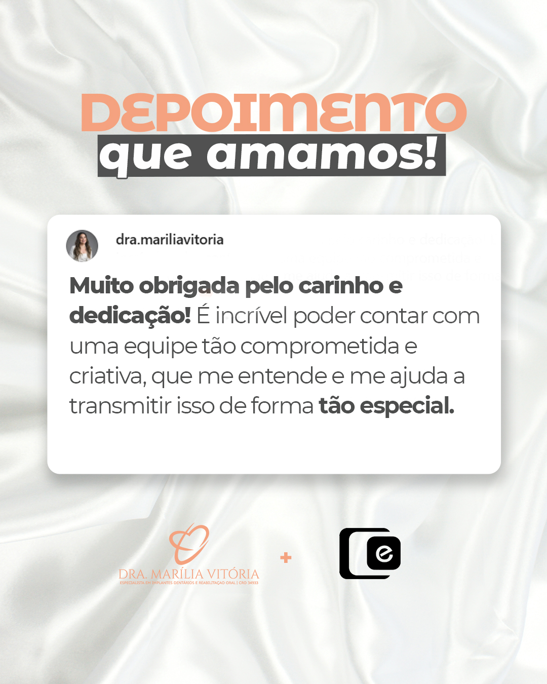 Depoimentos que aquecem os nossos corações!