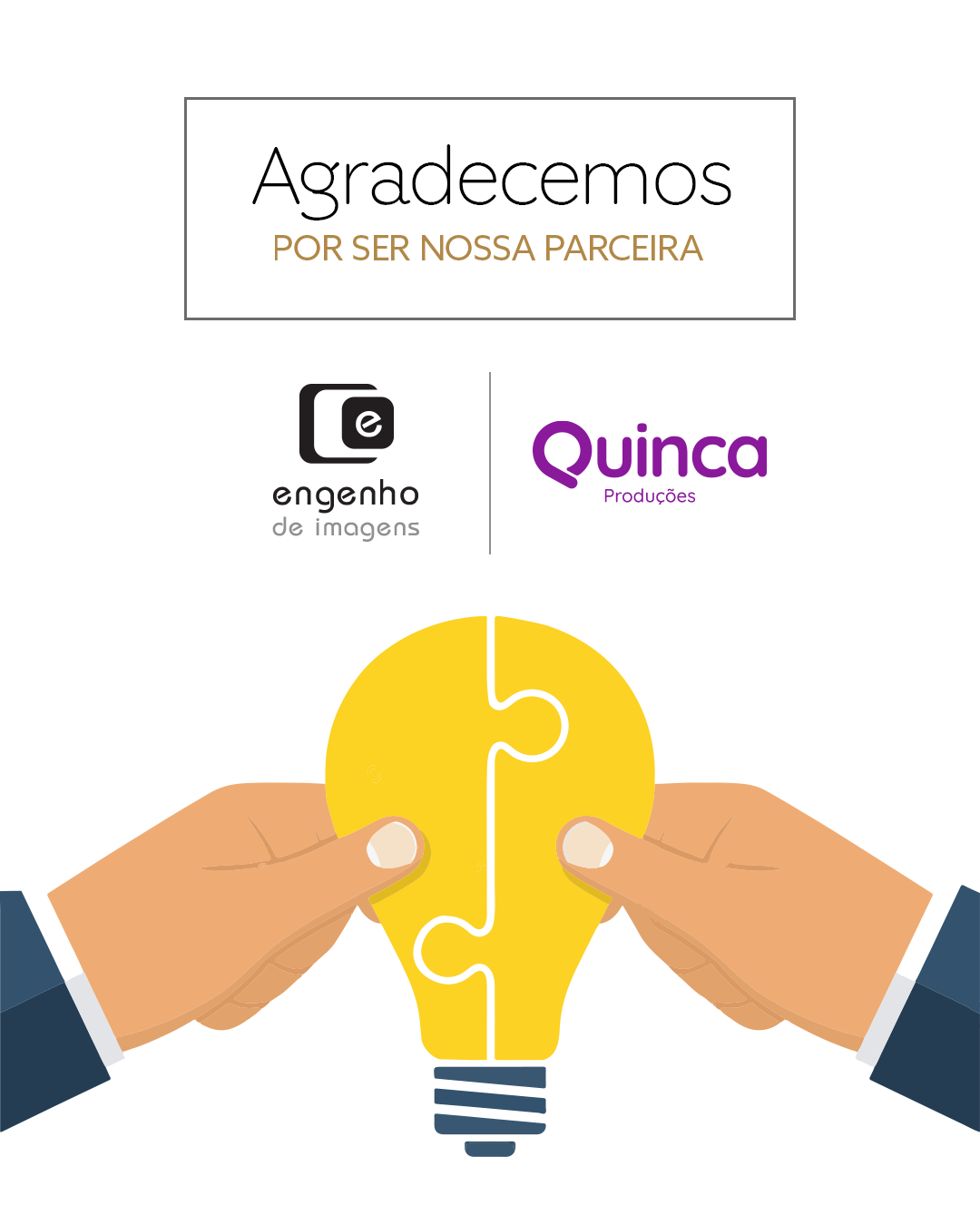 Nós, da Engenho de Imagens, acreditamos que uma boa parceria vai muito além da entrega de conteúdos. 