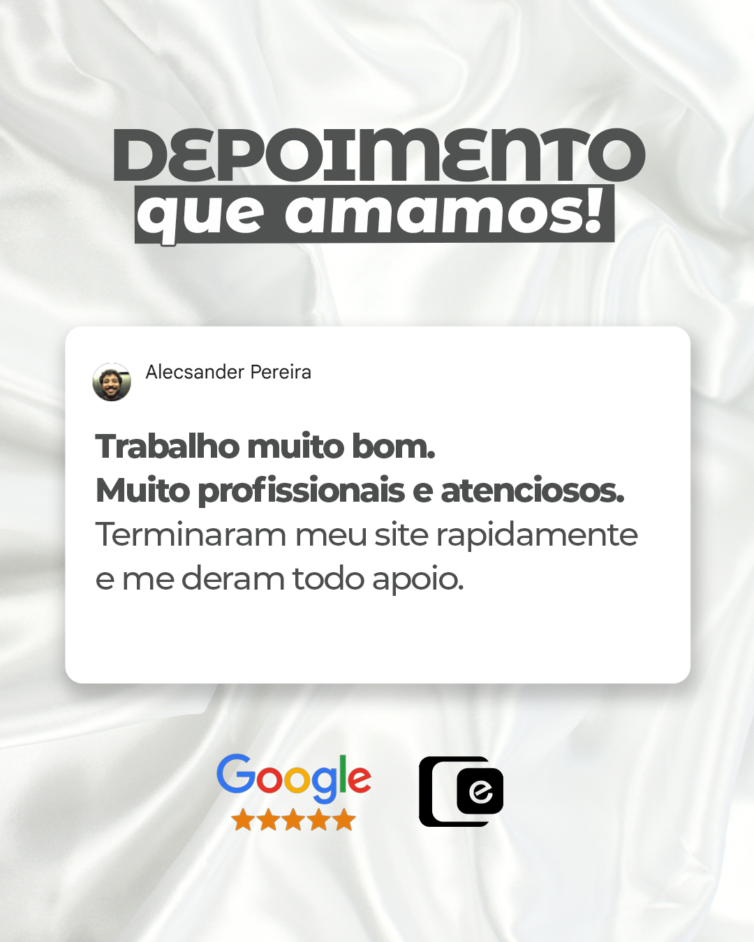 Receber um feedback assim enche o nosso coração de orgulho!