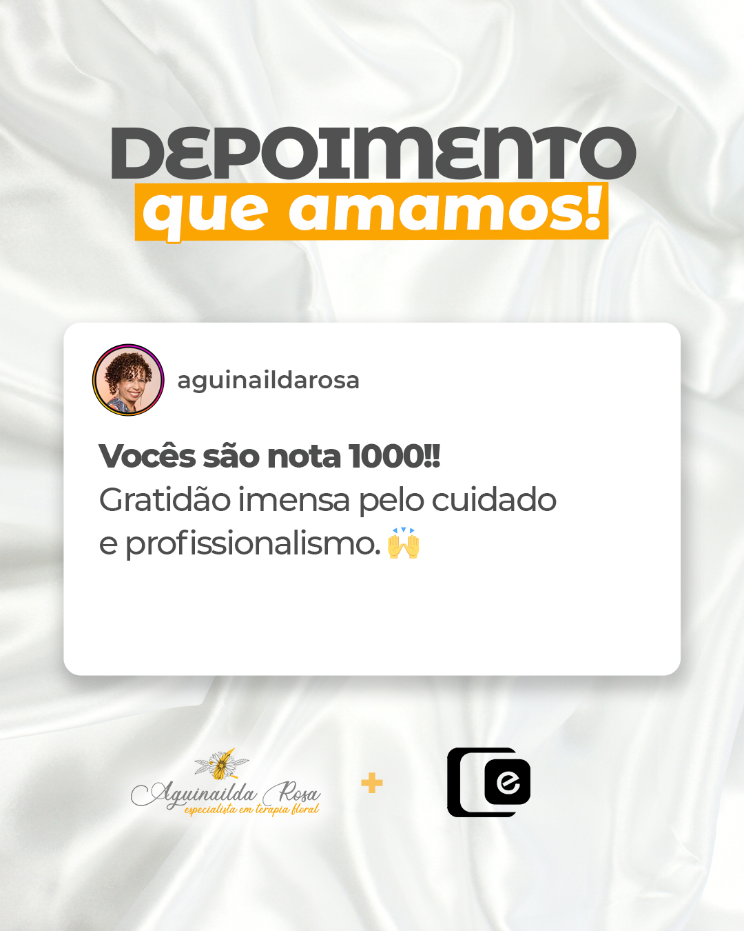 Feedbacks assim aquecem o nosso coração e reforçam que estamos no caminho certo.