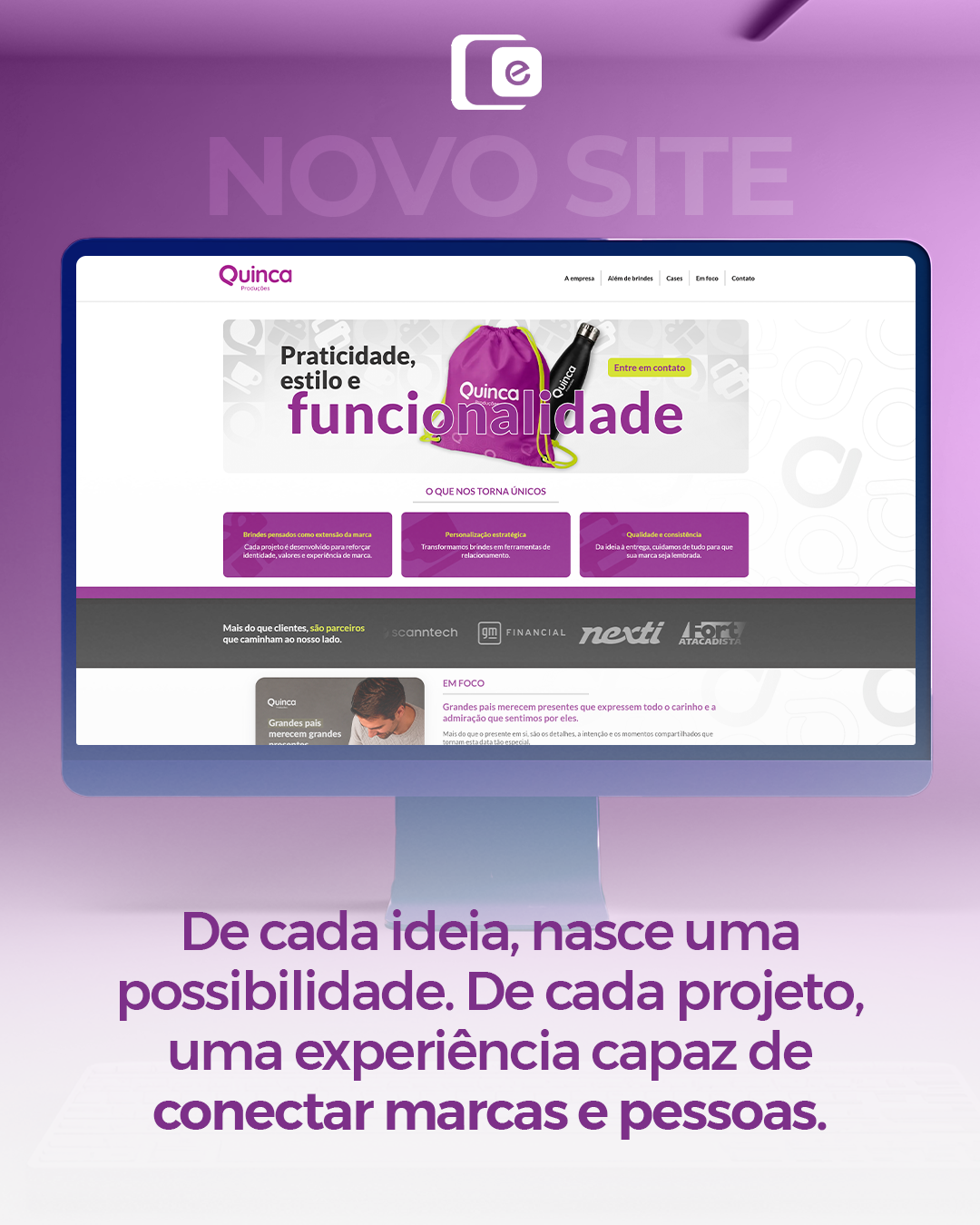 Tem projeto que ganha forma e, quando fica pronto, dá orgulho de ver no ar. 
