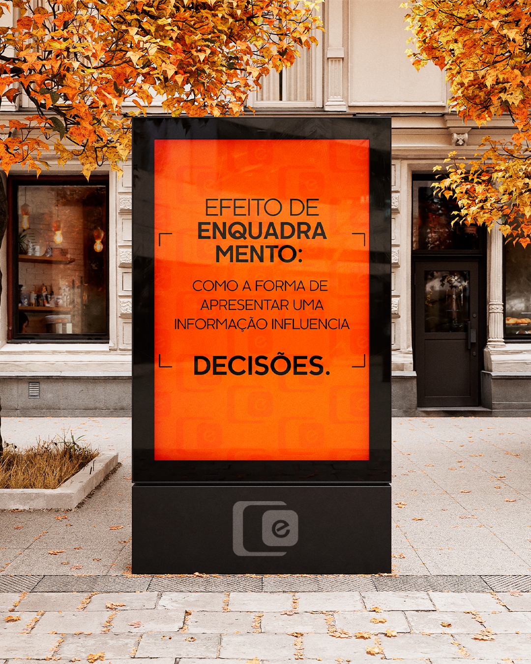 A mesma informação pode provocar percepções diferentes dependendo de como é apresentada.