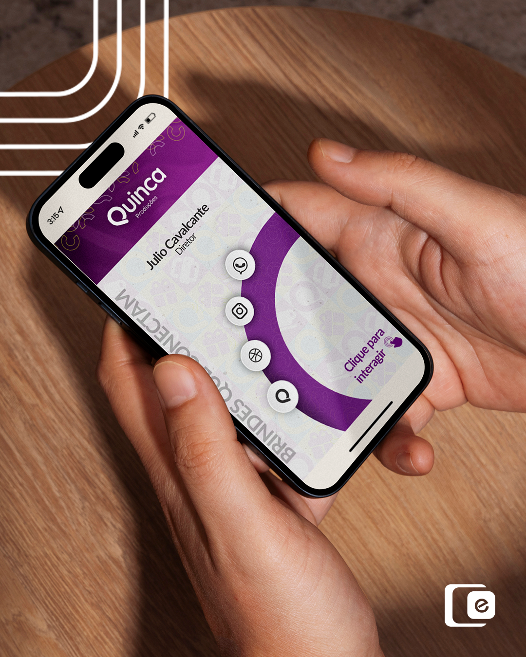 A Quinca agora tem um cartão de visita digital!
